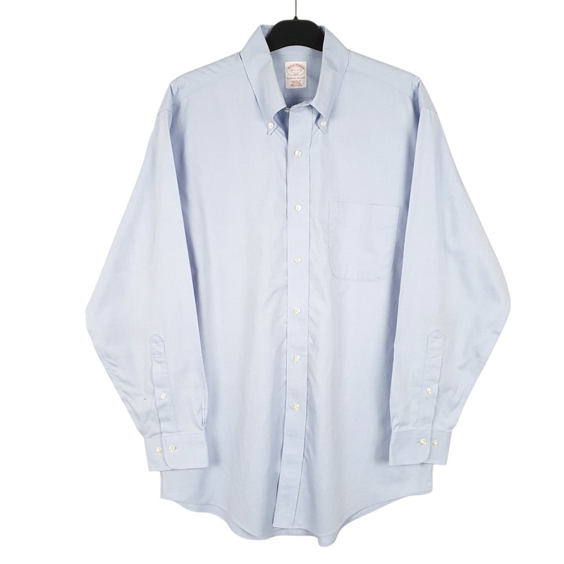 Brooks Brothers Long Sleeve Regular Fit Cotton Shirt Mens M