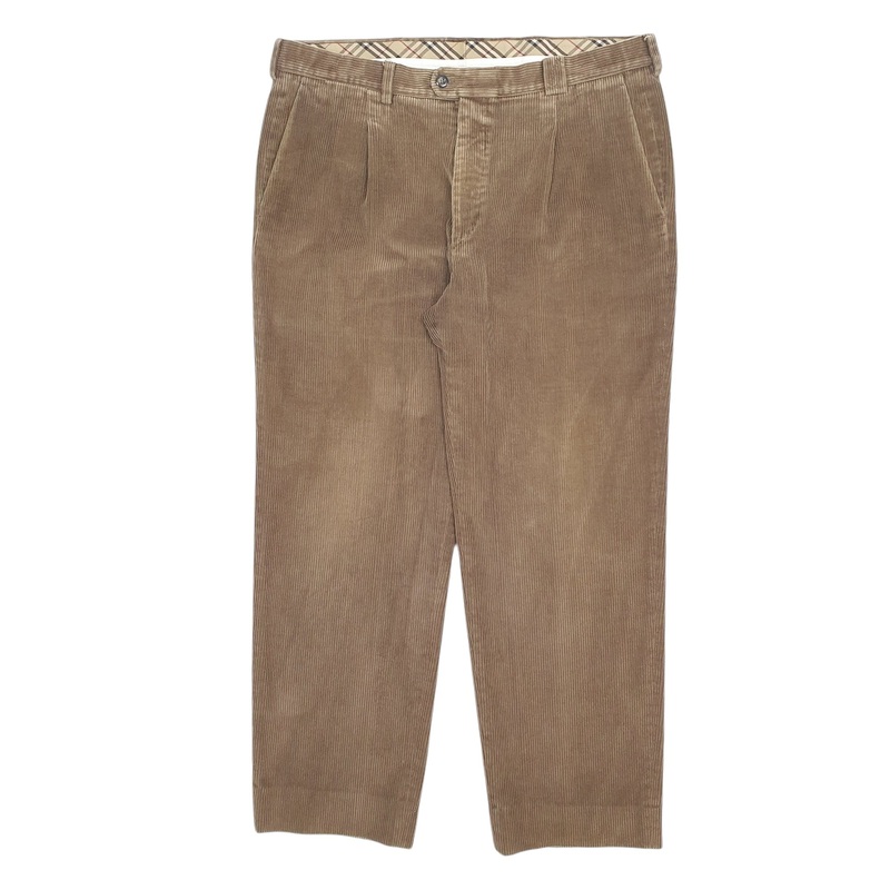 Mens Burberry Newston Brown Corduroy Cotton  Trousers Mens W38 L30