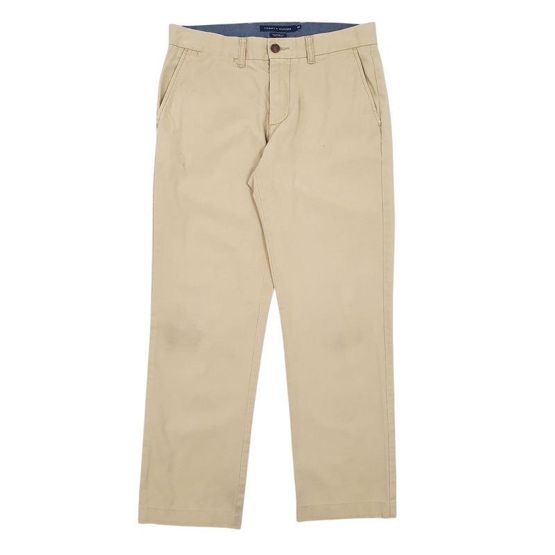 Mens Tommy Hilfiger Beige Chino Cotton  Trousers Mens W30 L30