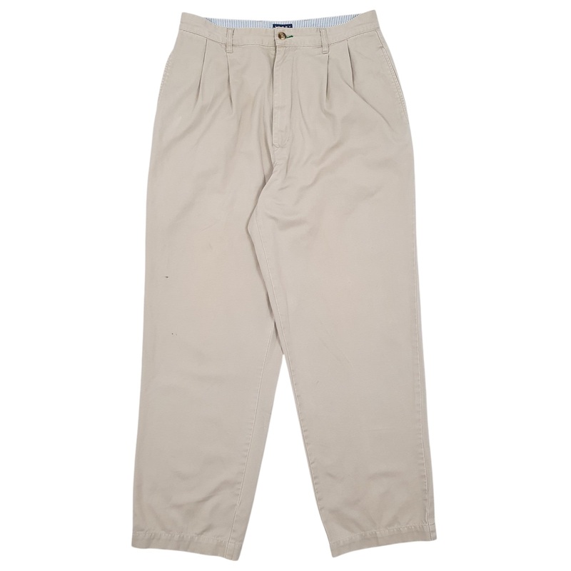 Mens Tommy Hilfiger Beige Chino Cotton  Trousers Mens W32 L31