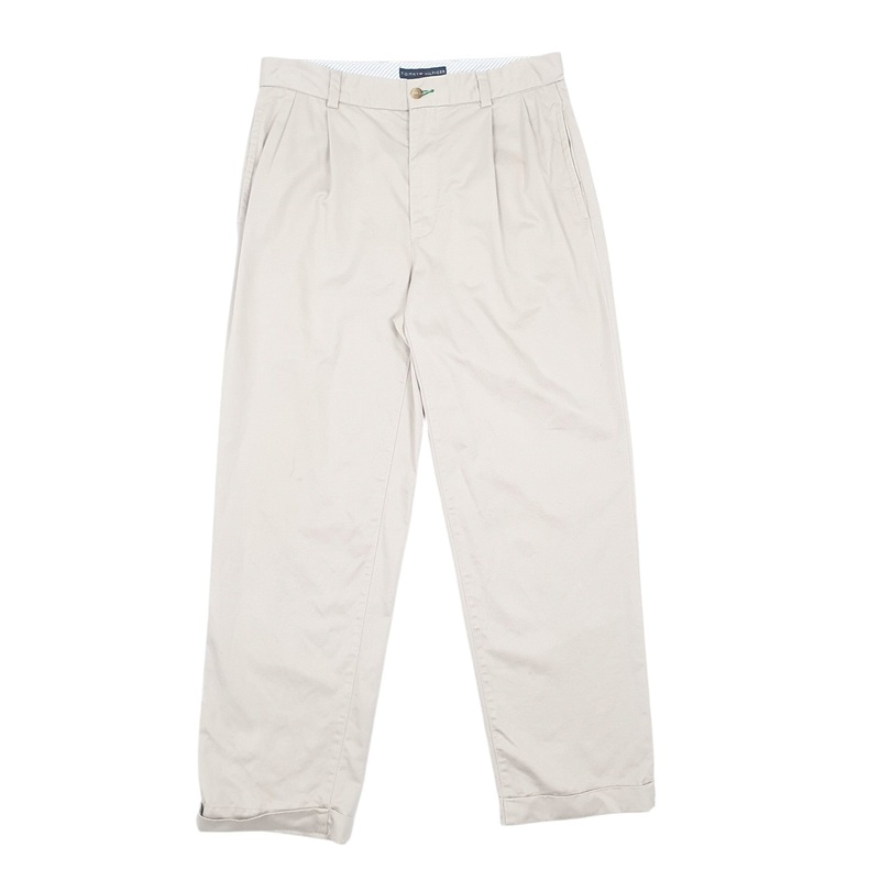 Mens Tommy Hilfiger Beige Chino Cotton  Trousers Mens W33 L30