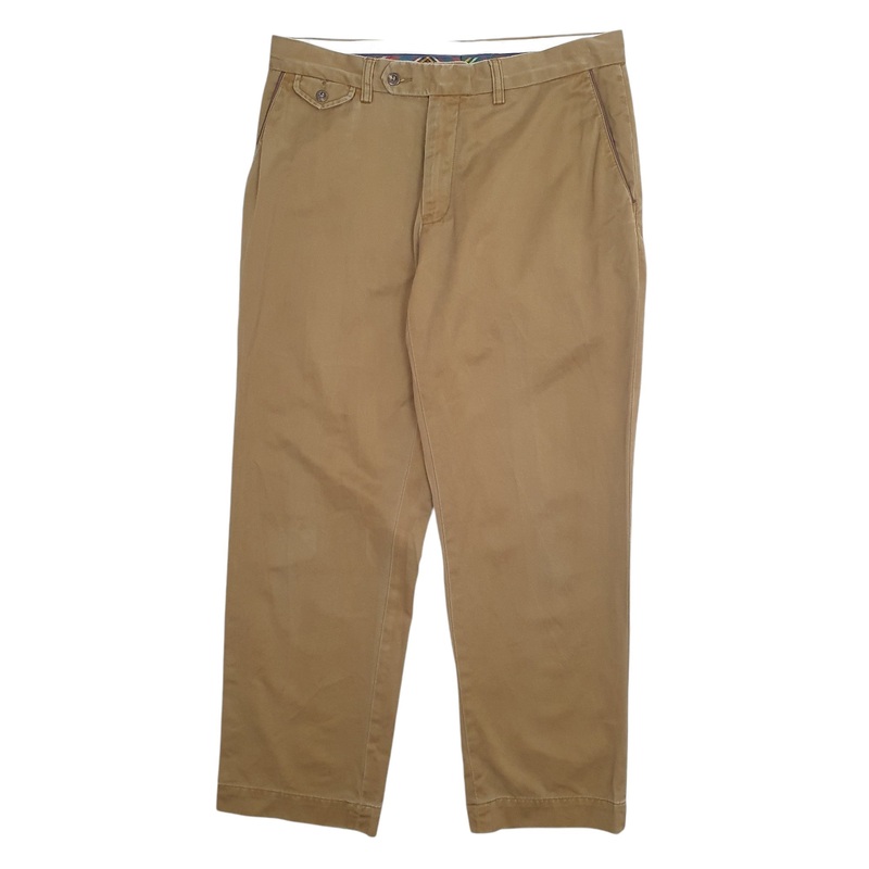 Mens Tommy Hilfiger Khaki Chino Cotton  Trousers Mens W33 L29