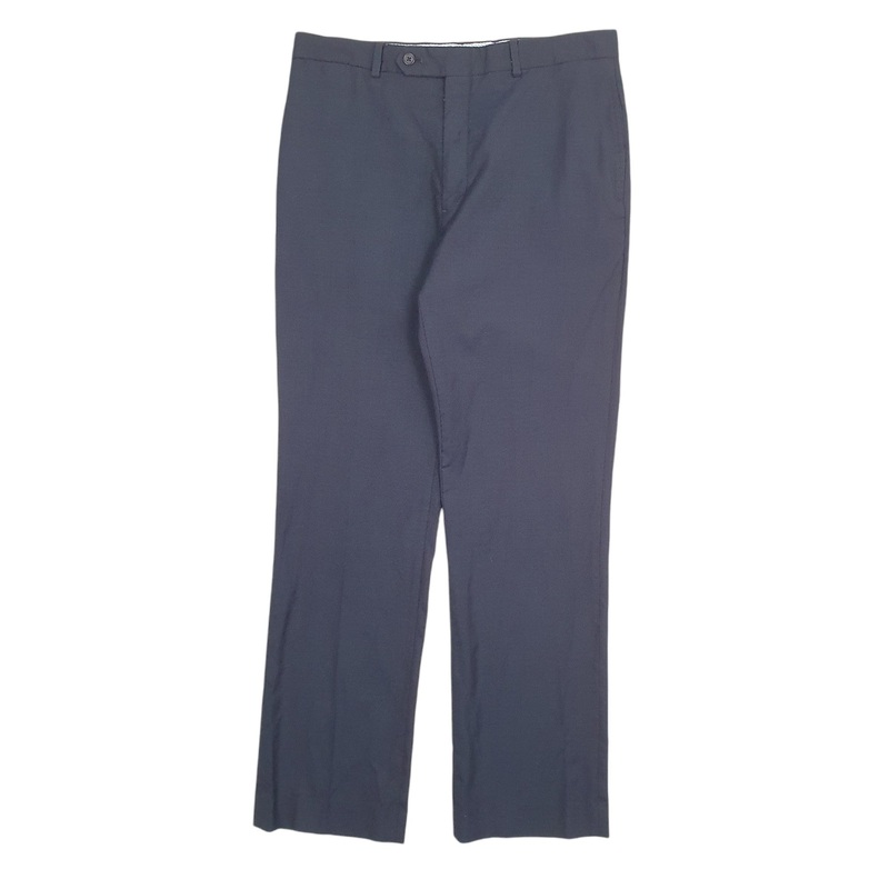 Mens Tommy Hilfiger Navy Chino Polyester  &  Wool  Trousers Mens W33 L31