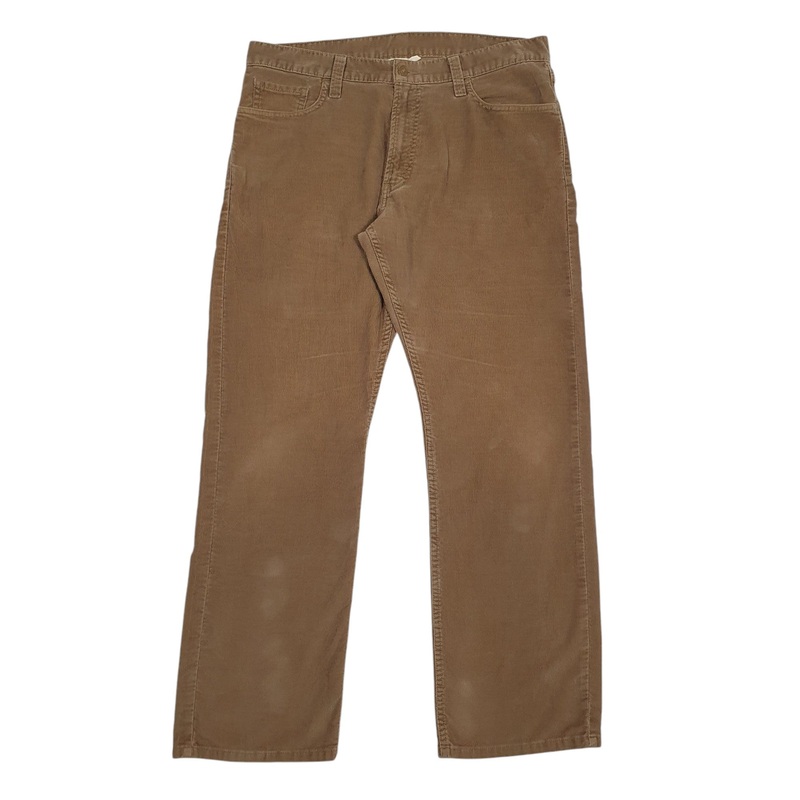 Mens Levis Beige Corduroy Cotton  Trousers Mens W36 L30