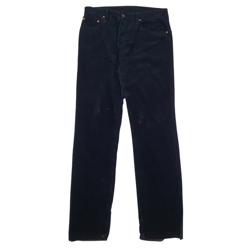 Mens Levis Black Corduroy Cotton  Trousers Mens W36 L34