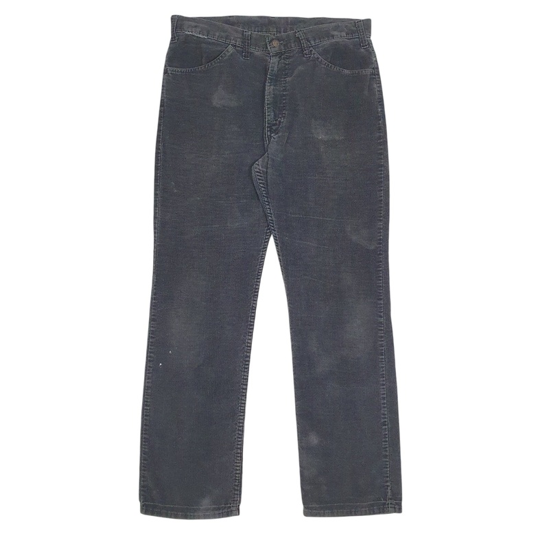 Mens Levis Grey Corduroy Cotton  Trousers Mens W34 L30
