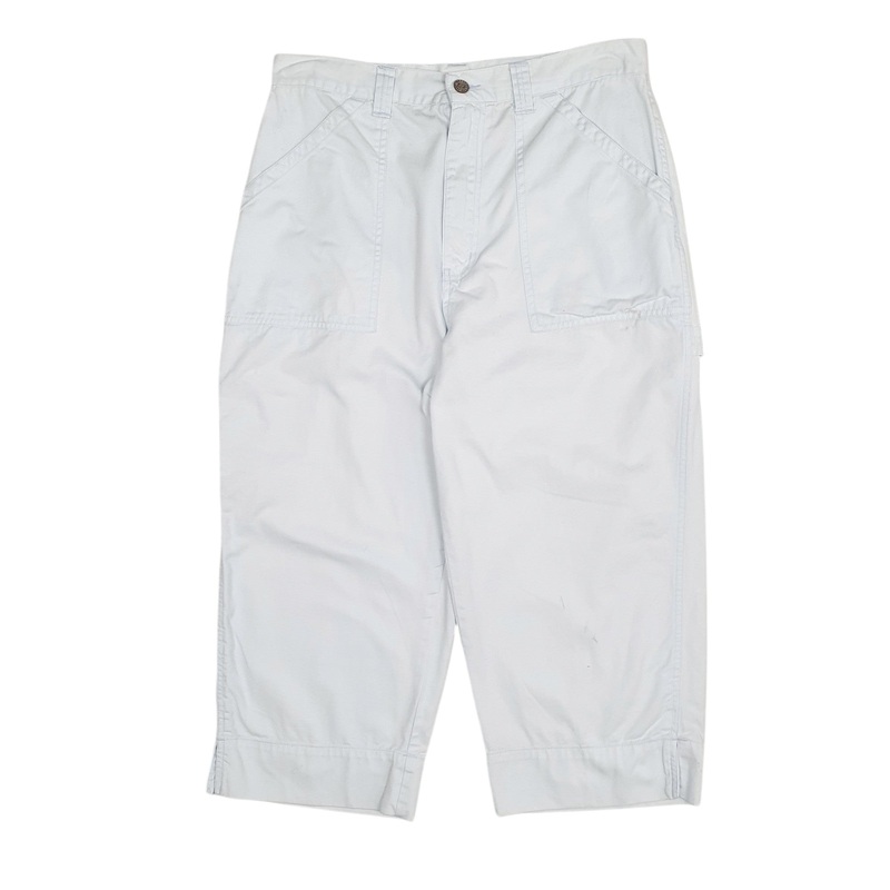 Womens Billblass Quarter Length Blue Chino Cotton  Trousers Womens UK16