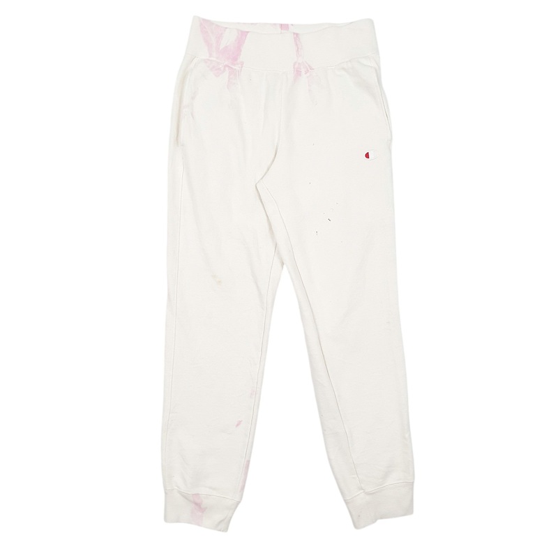 Womens Champion Stretch White Jogger Cotton Blend  Trousers Womens UKM