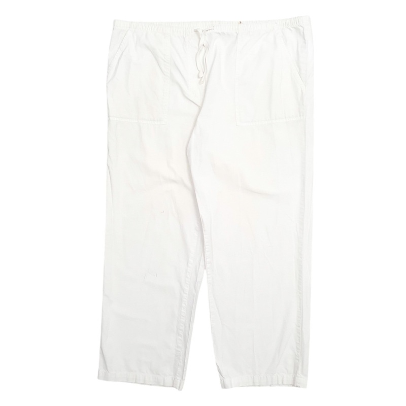 Womens L.L.Bean White Chino Cotton  Trousers Womens UKM