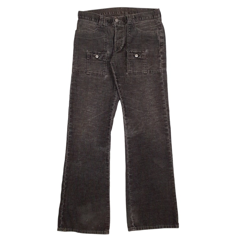 Womens Levis Vintage Made In USA Rambler Lowrise Grey Corduroy Cotton  Trousers Womens UK14