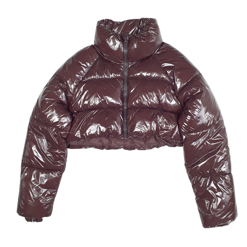 Zara Crop Top Puffer Jacket Coat Womens M