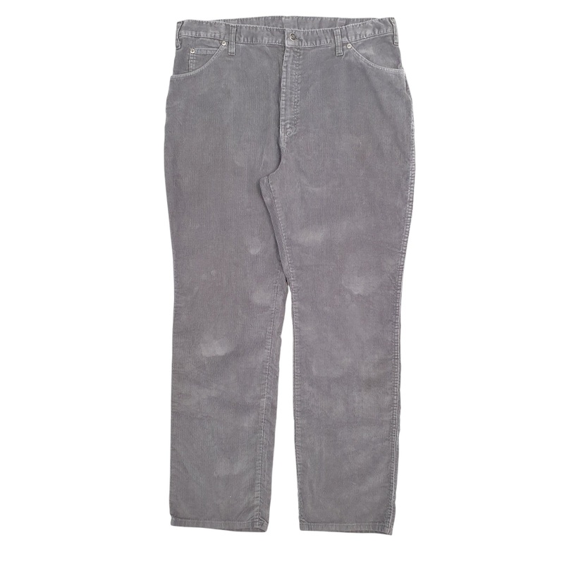 Mens Dickies Grey Corduroy Cotton  Trousers Mens W38 L32