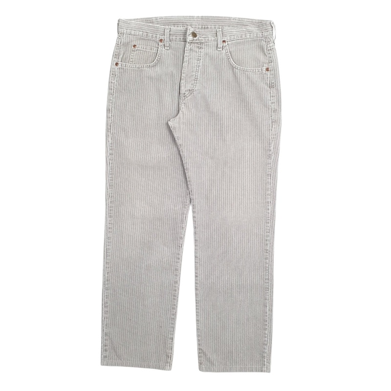 Mens Lee Grey Corduroy Cotton Blend  Trousers Mens W36 L31