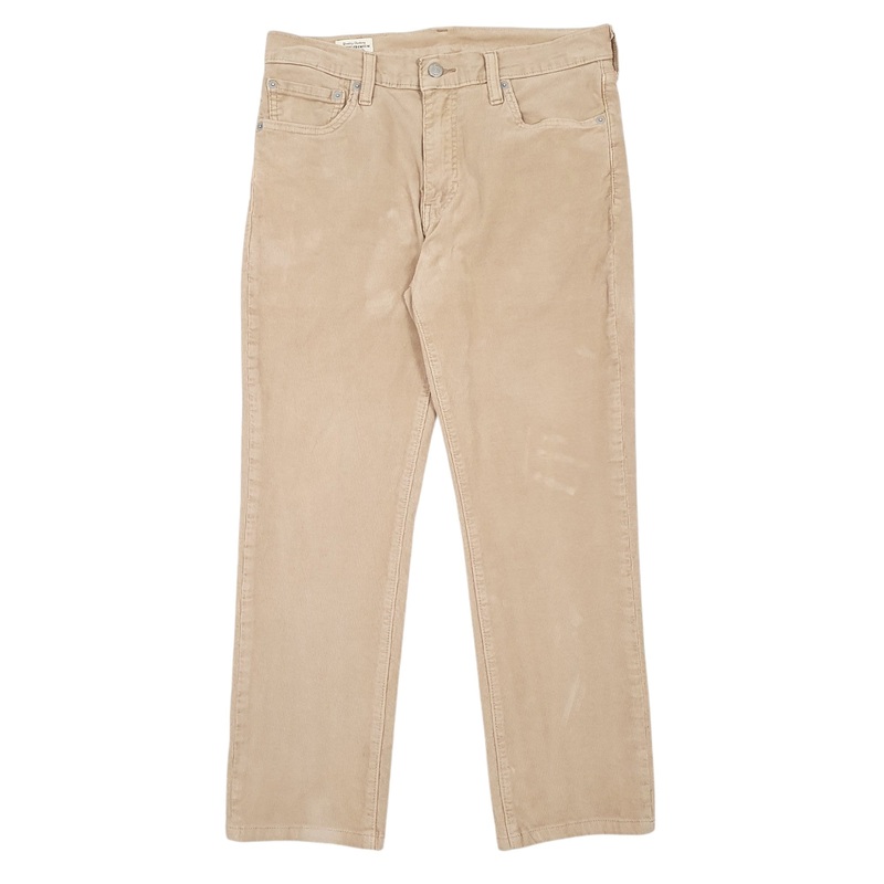 Mens Levis Beige Corduroy Cotton Blend  Trousers Mens W32 L27