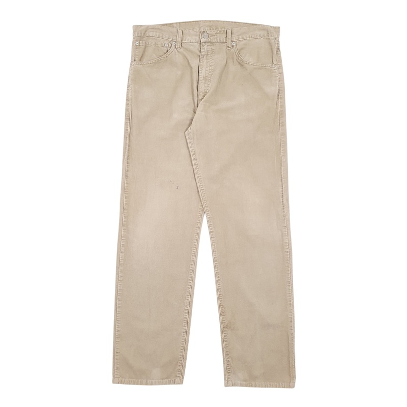 Mens Levis Beige Corduroy Cotton Blend  Trousers Mens W36 L34