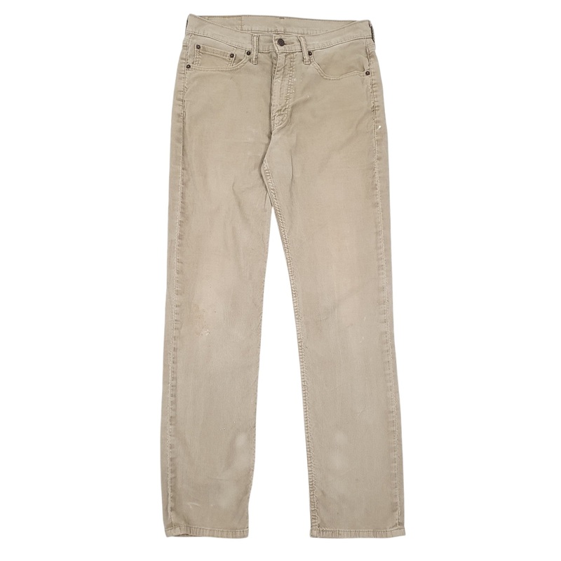 Mens Levis Beige Corduroy Cotton  Trousers Mens W32 L34
