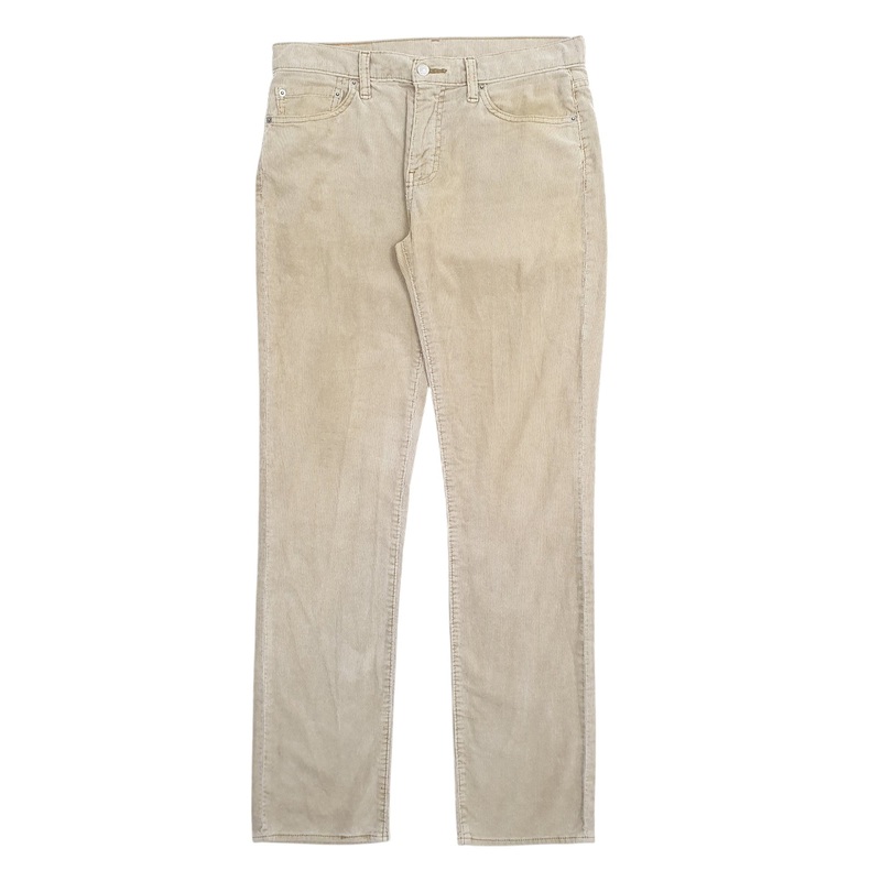 Mens Levis Beige Corduroy Cotton  Trousers Mens W33 L34