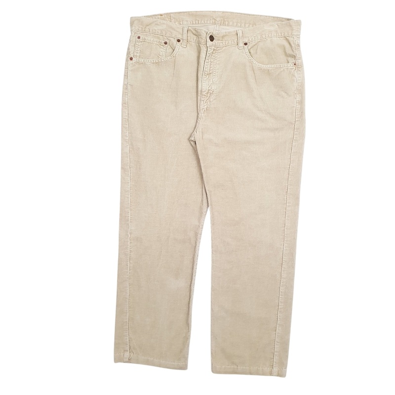 Mens Levis Beige Corduroy Cotton  Trousers Mens W38 L28