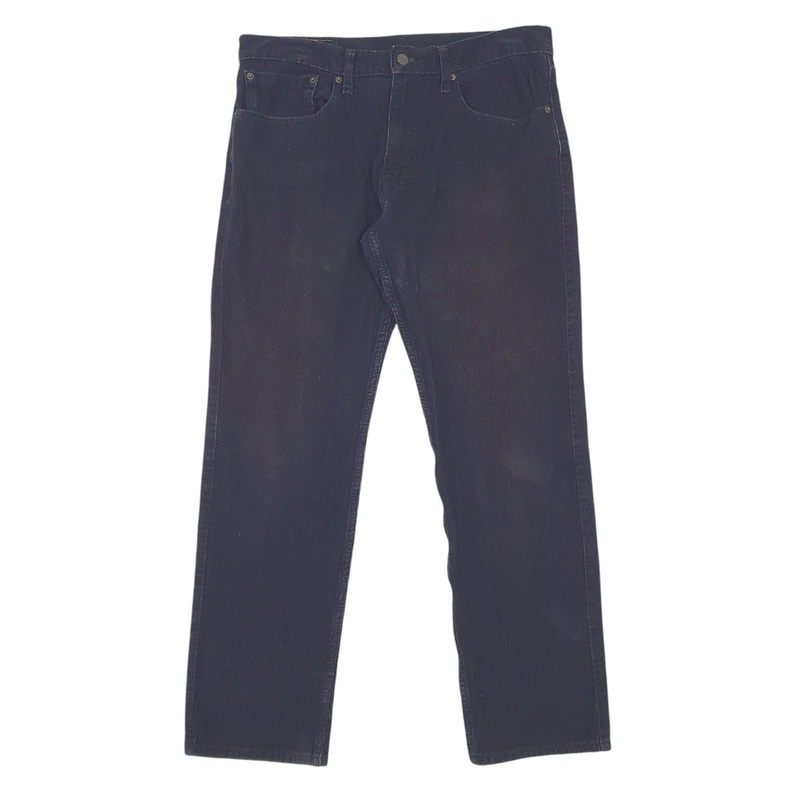 Mens Levis Black Corduroy Cotton Blend  Trousers Mens W34 L32