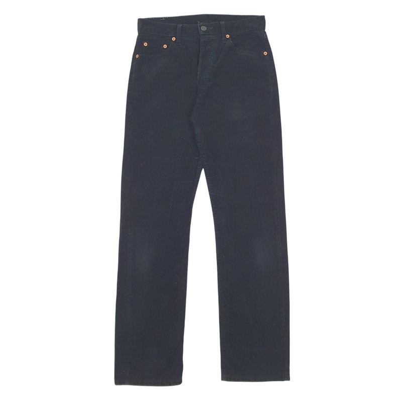Mens Levis Black Corduroy Cotton  Trousers Mens W29 L30