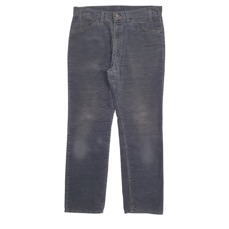 Mens Levis Black Corduroy Cotton  Trousers Mens W34 L30