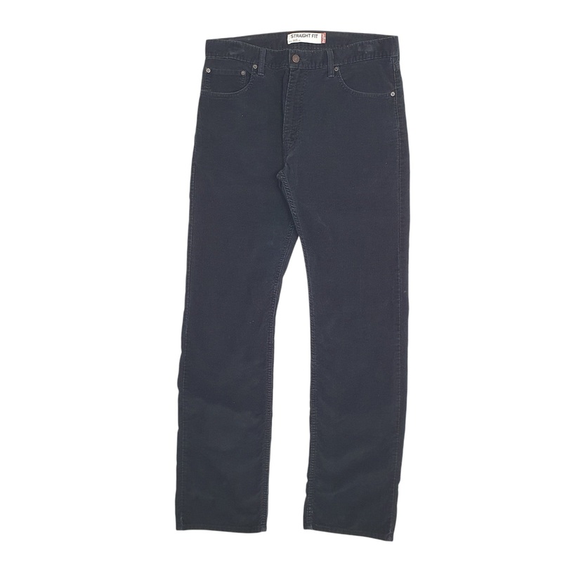 Mens Levis Black Corduroy Cotton  Trousers Mens W34 L34