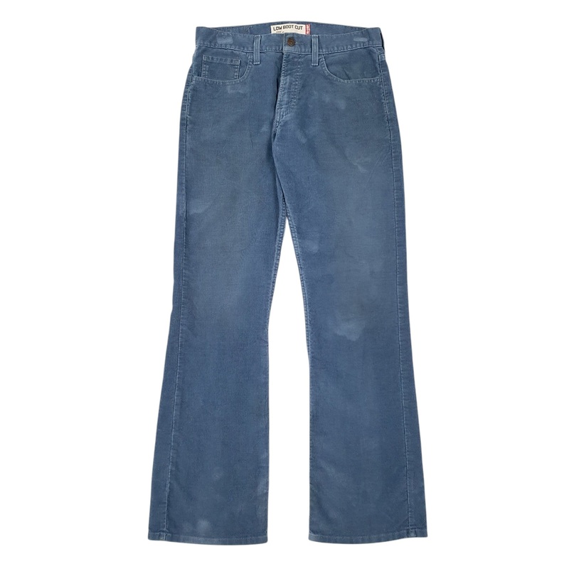 Mens Levis Blue Corduroy Cotton Blend  Trousers Mens W32 L34