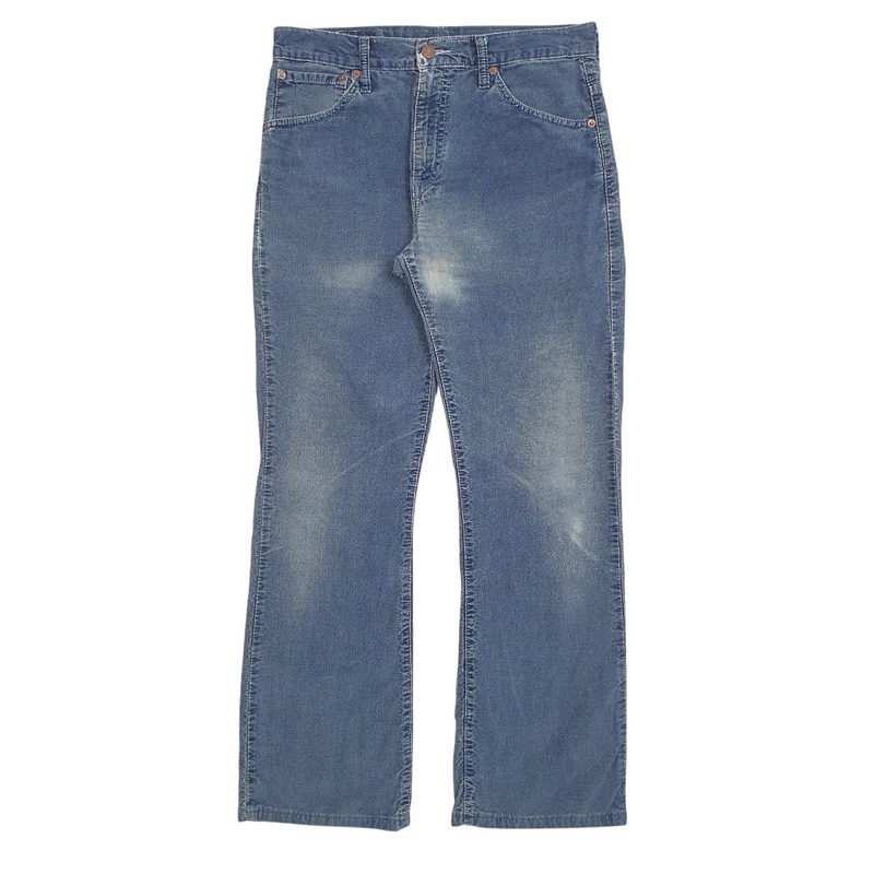 Mens Levis Blue Corduroy Cotton  Trousers Mens W30 L30
