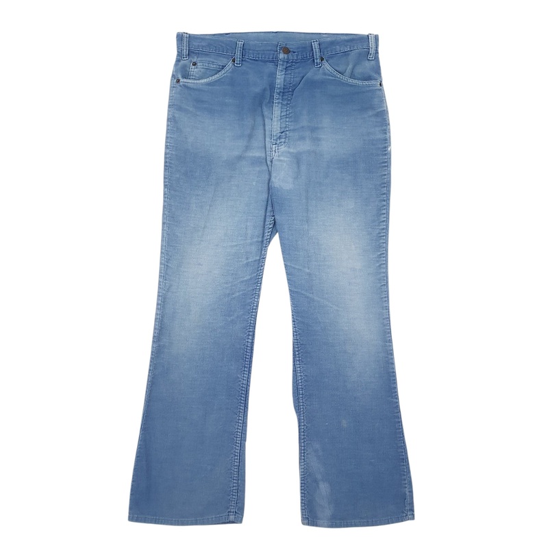 Mens Levis Blue Corduroy Cotton  Trousers Mens W36 L31