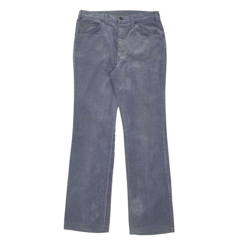Mens Levis Blue Corduroy Cotton  Trousers Mens W36 L34