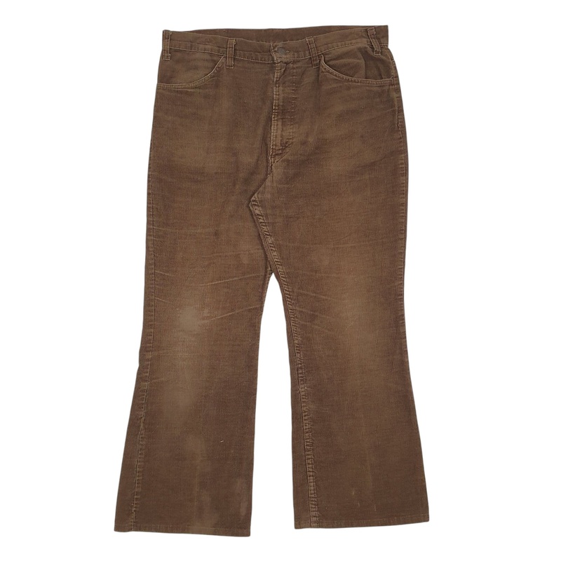 Mens Levis Brown Corduroy Cotton Blend  Trousers Mens W36 L28