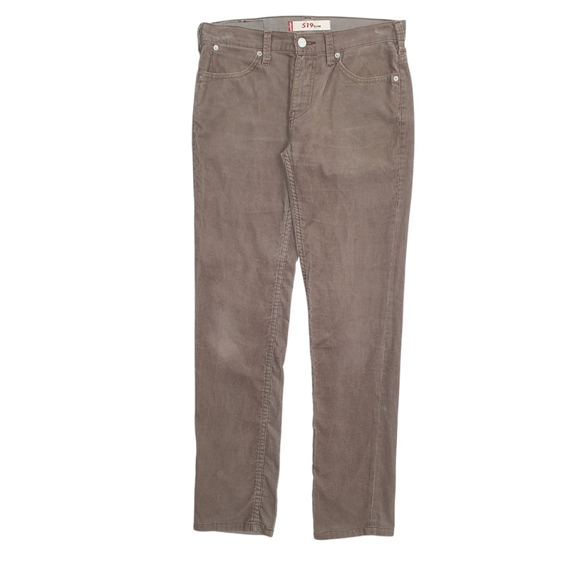 Mens Levis Brown Corduroy Cotton  Trousers Mens W29 L32