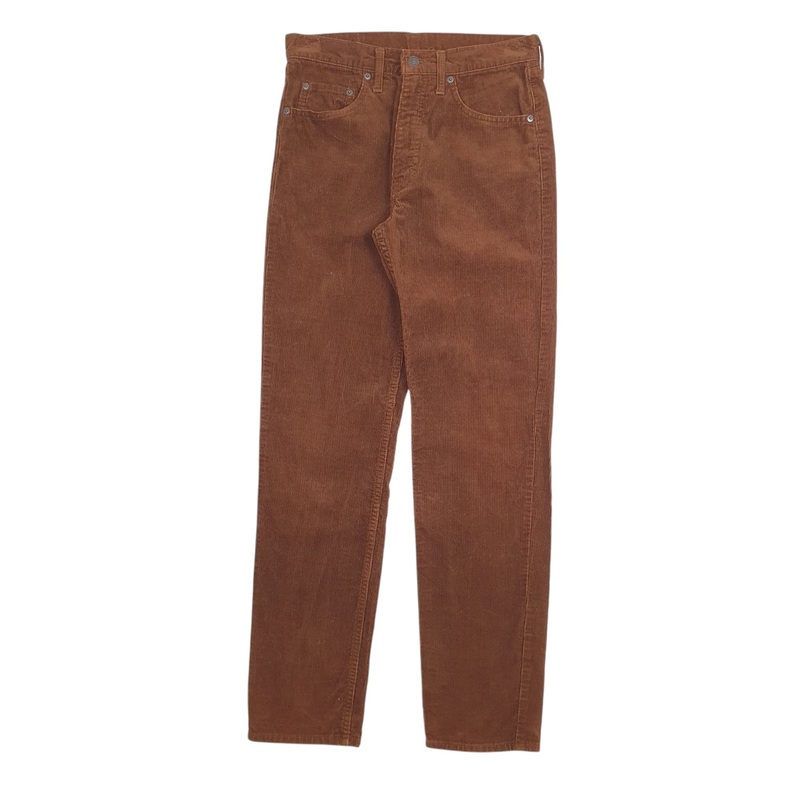 Mens Levis Brown Corduroy Cotton  Trousers Mens W30 L33
