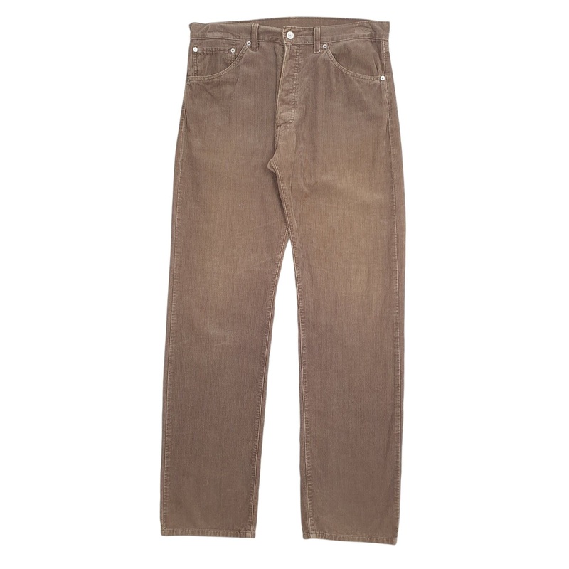 Mens Levis Brown Corduroy Cotton  Trousers Mens W34 L36