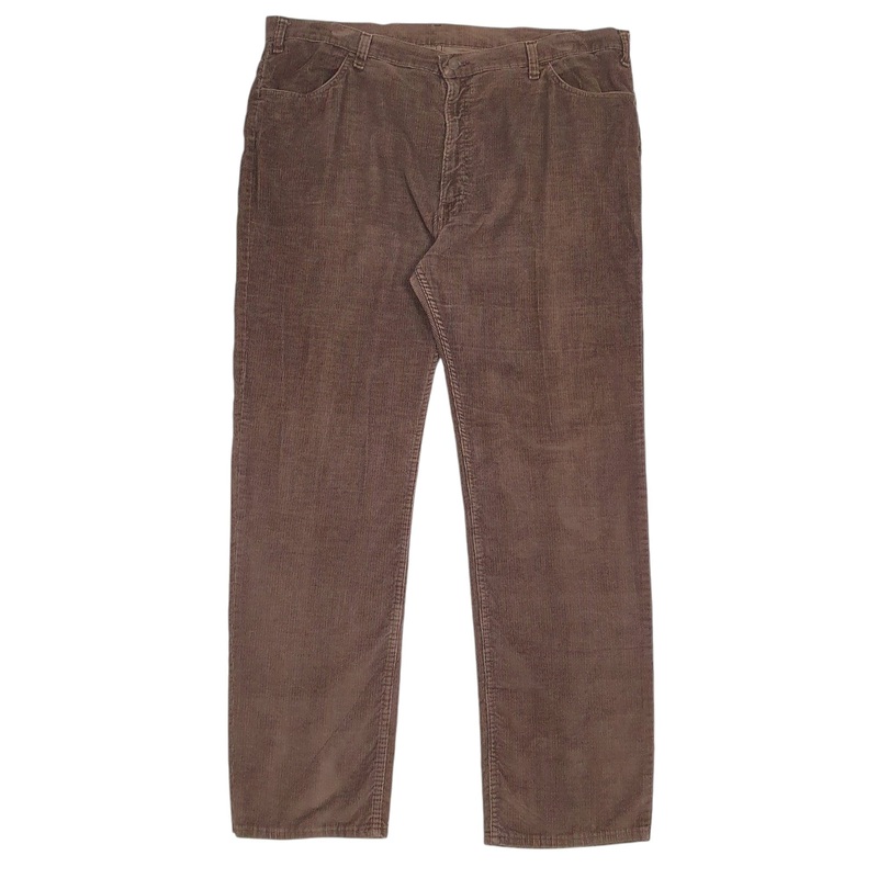 Mens Levis Brown Corduroy Cotton  Trousers Mens W42 L34