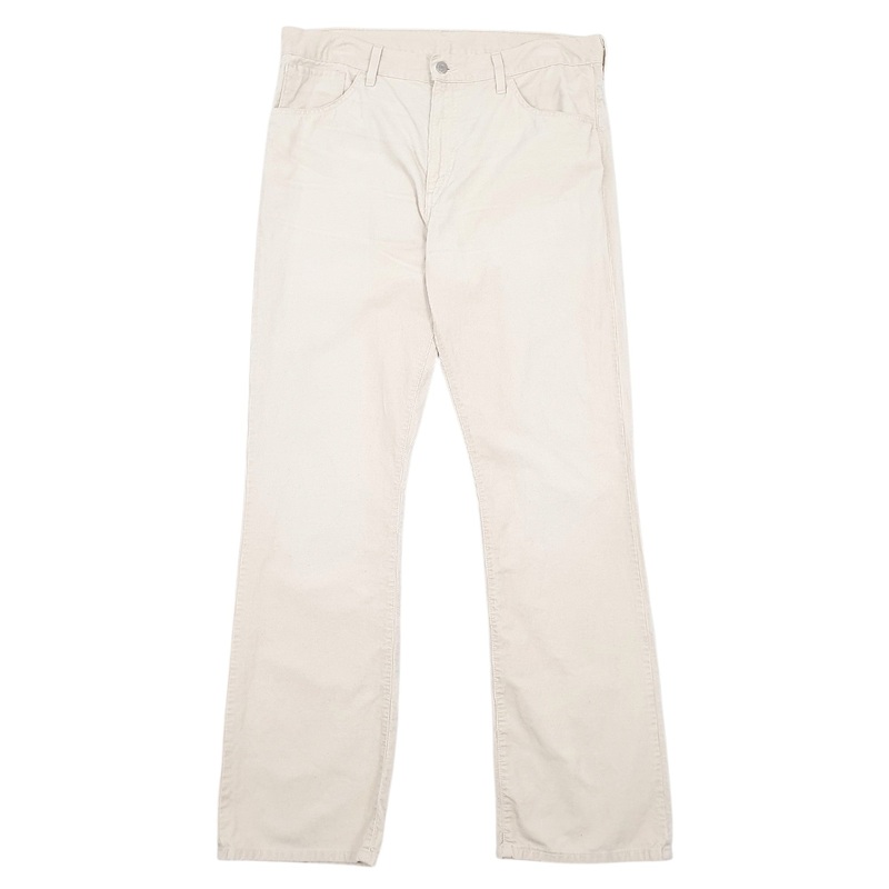 Mens Levis Cream Corduroy Cotton Blend  Trousers Mens W36 L34