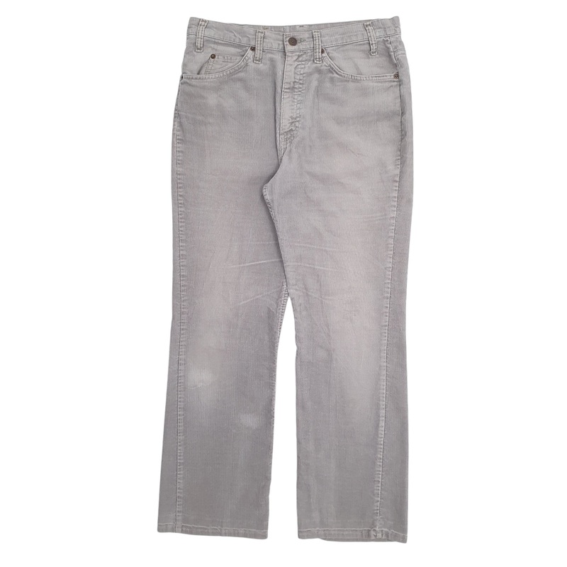 Mens Levis Grey Corduroy Cotton  Trousers Mens W33 L29
