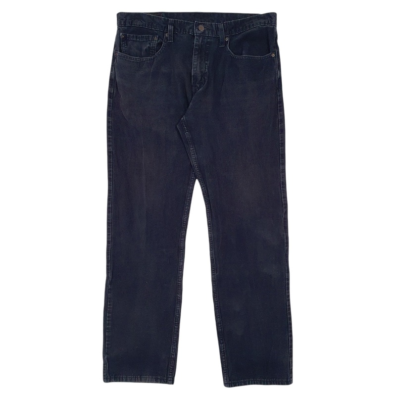 Mens Levis Navy Corduroy Cotton Blend  Trousers Mens W34 L32
