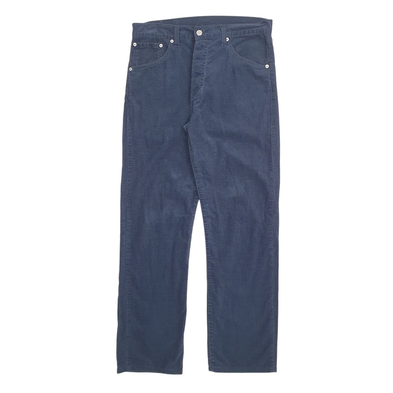 Mens Levis Navy Corduroy Cotton  Trousers Mens W32 L30