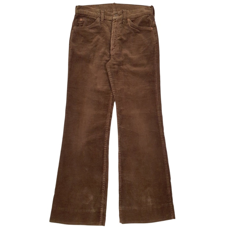 Mens Levis Vintage 70s Brown Corduroy Cotton Blend  Trousers Mens W31 L31