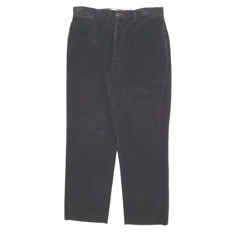 Mens Nautica Black Corduroy Cotton  Trousers Mens W36 L32