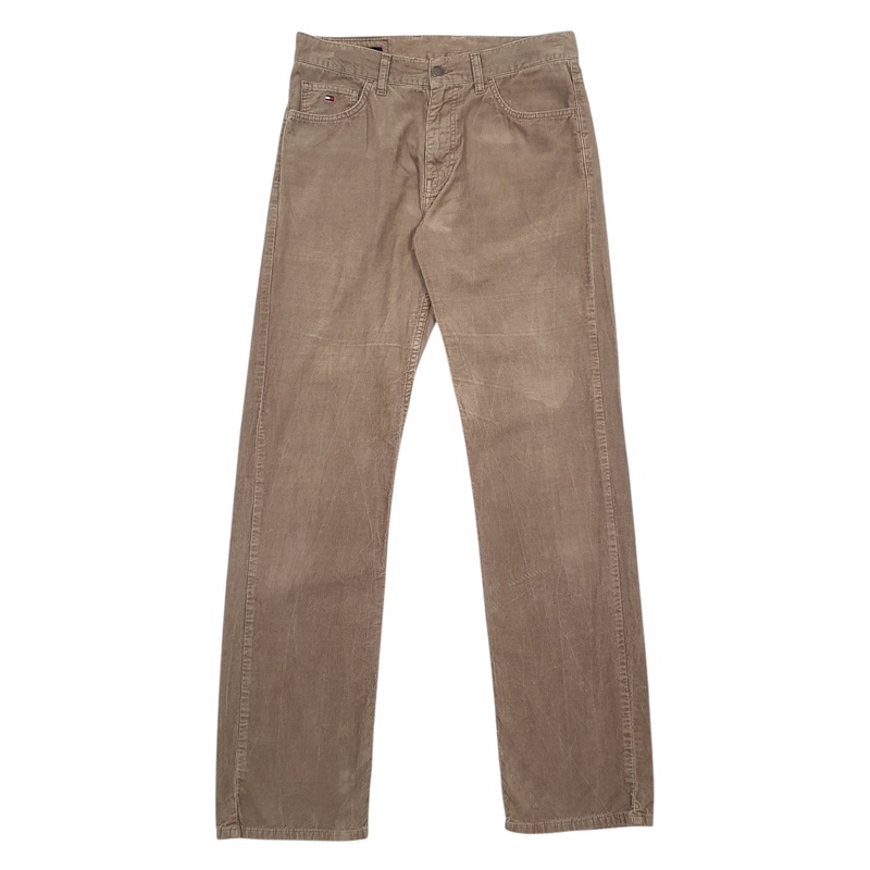 Mens Tommy Hilfiger Brown Corduroy Cotton  Trousers Mens W31 L34