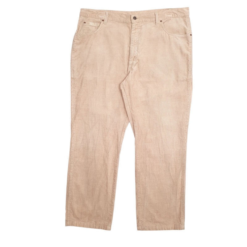 Mens Wrangler Beige Corduroy Cotton  Trousers Mens W40 L30