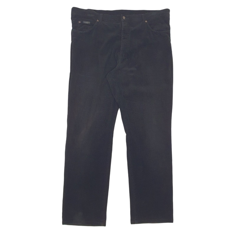 Mens Wrangler Grey Corduroy Cotton  Trousers Mens W38 L30