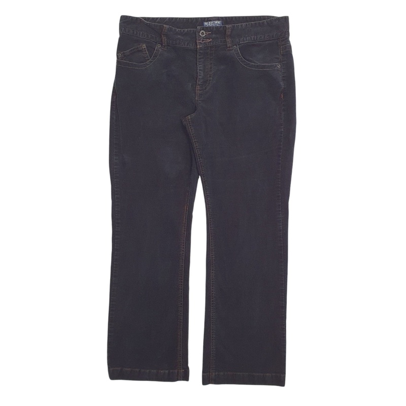 Womens Ralph Lauren Black Corduroy Cotton  Trousers Womens UK12