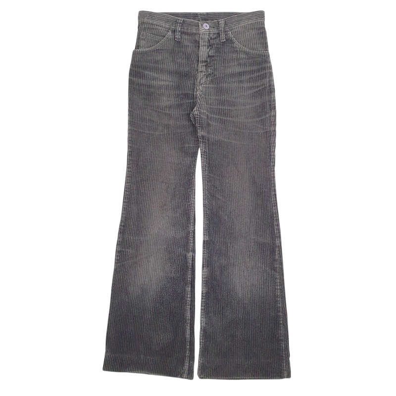 Womens Wrangler Grey Flared Corduroy Cotton Trousers Womens UK10