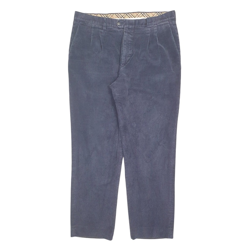 Mens Burberry Kimble Blue Corduroy Cotton  Trousers Mens W36 L30