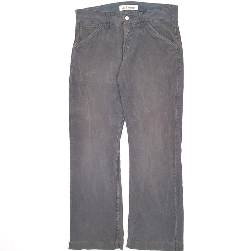 Mens Levis 512 Navy Corduroy Cotton  Trousers Mens W33 L31