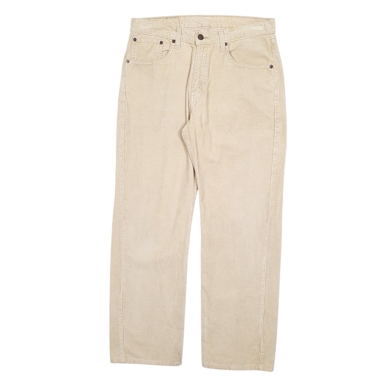 Mens Levis 751 Beige Corduroy Cotton  Trousers Mens W32 L30