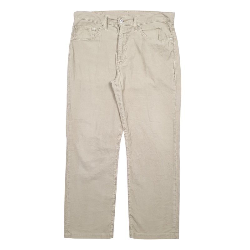 Mens Levis 751 Beige Corduroy Cotton  Trousers Mens W34 L29